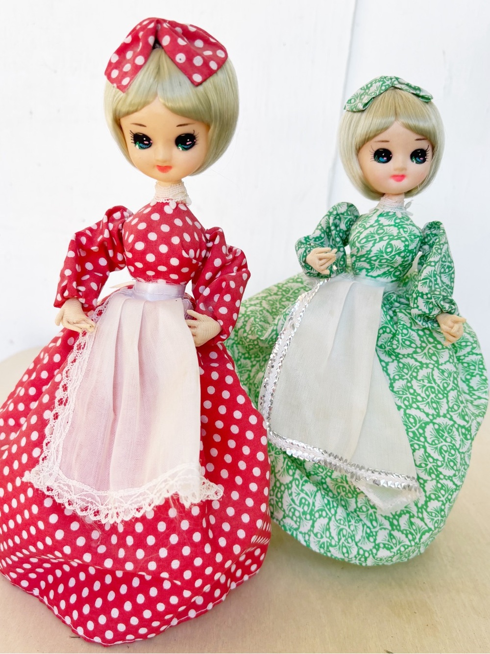 Vintage Big Eyed Bradley 10” Dolls Set Of 2
